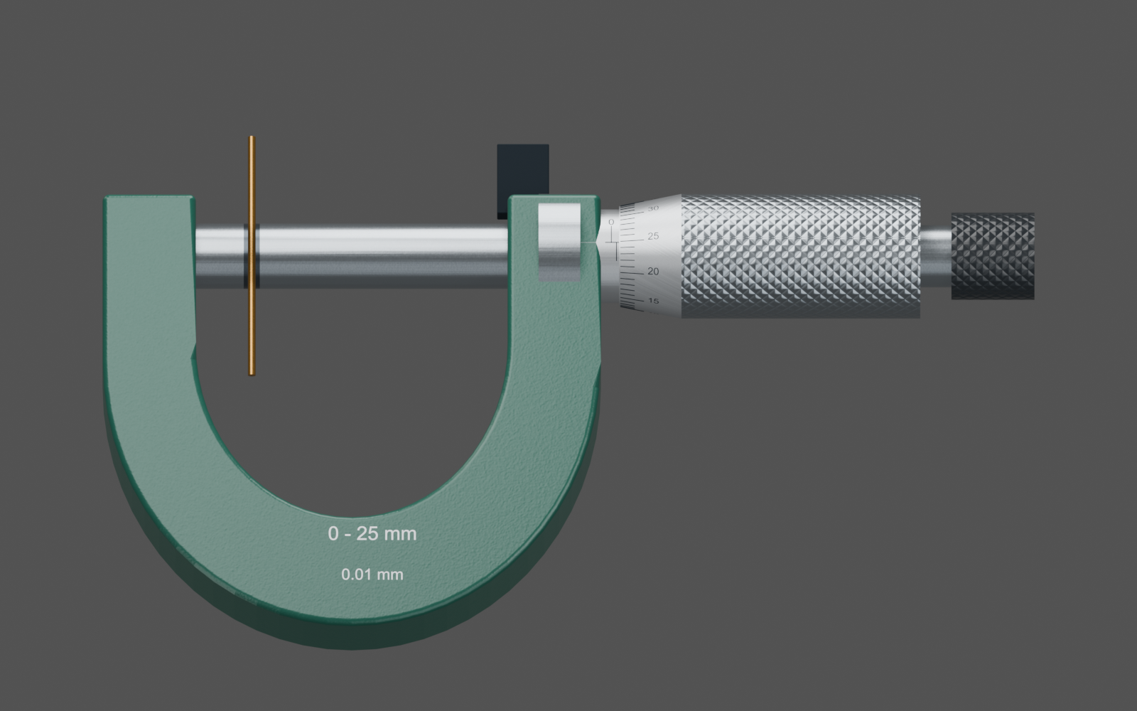 螺旋测微器 Blender 渲染预览